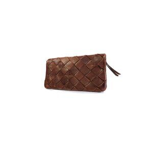 Vilenca Holland Leather wallet Woven Leather Organizer Clutch Purse